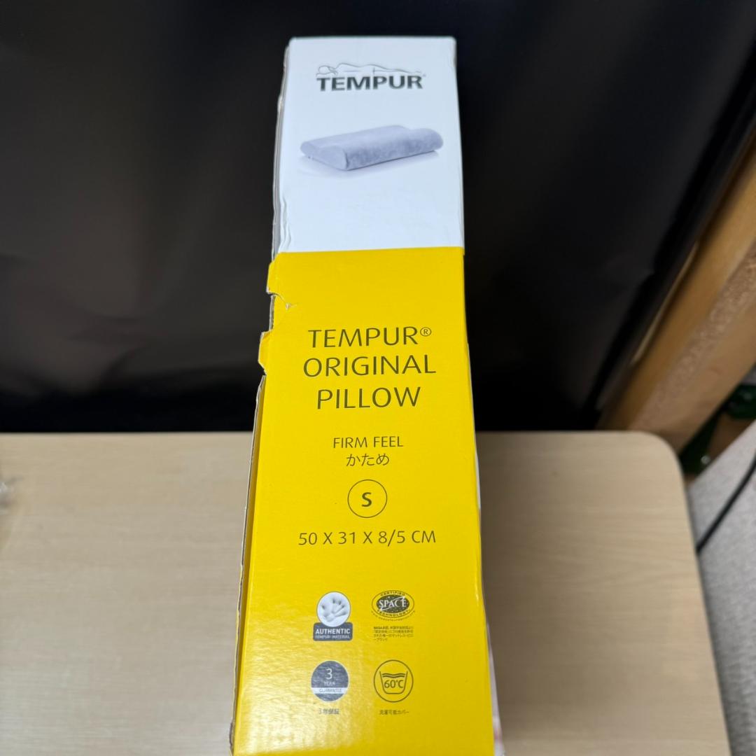 ★未使用　テンピュール　オリジナルピロー　枕　かため　S