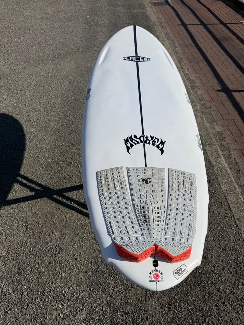 プラセボサーフボードRE-LOADEDリローデッド45L 6'2\" 希少モデル