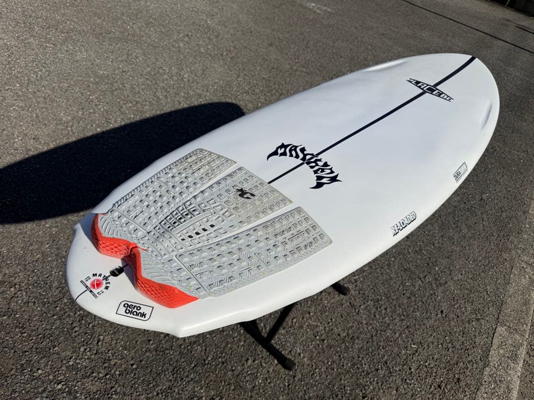 プラセボサーフボードRE-LOADEDリローデッド45L 6'2\" 希少モデル