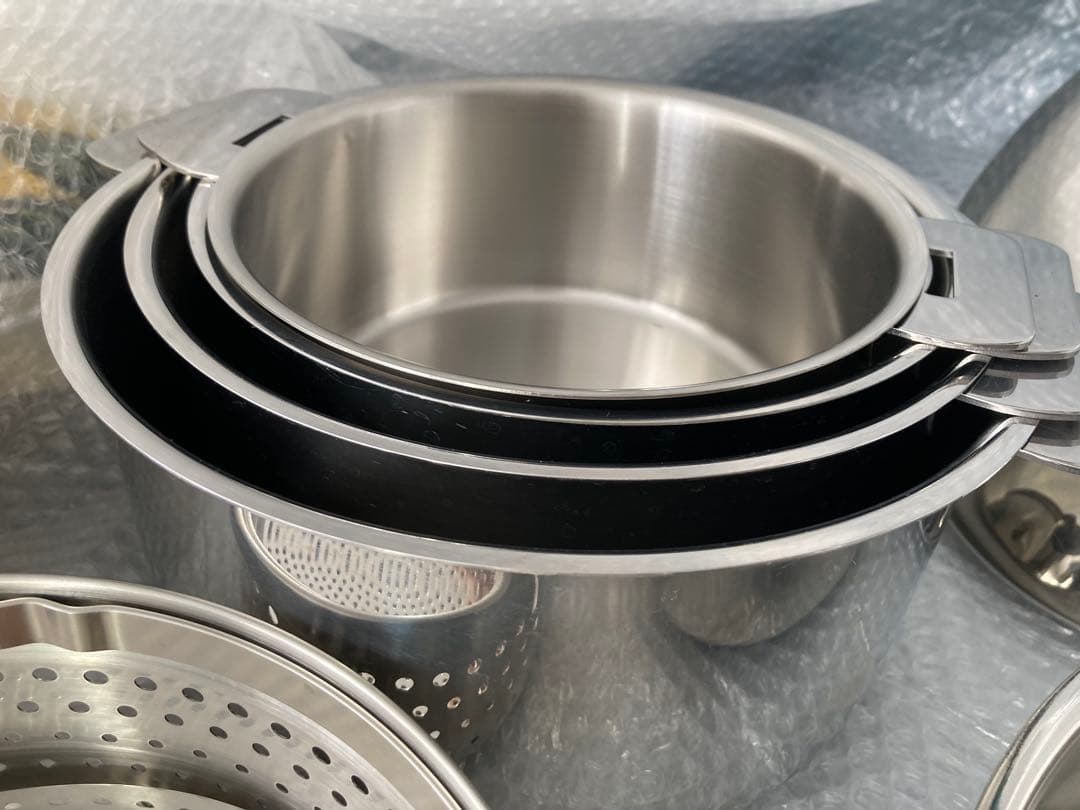 クリステル鍋深鍋16.18. 20.22センチ&浅鍋22センチ