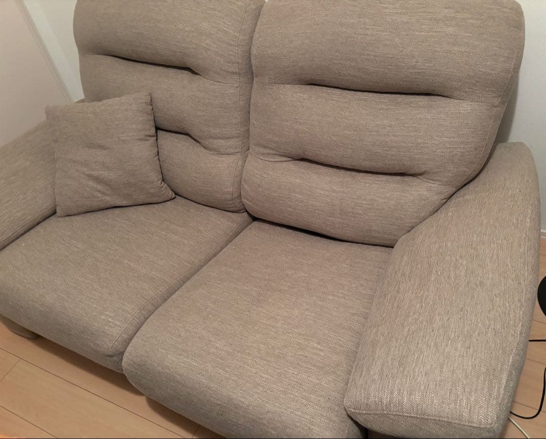 送料25,400円込み！2人用布張りソファ(NポケットA12 H-LO) ニトリ