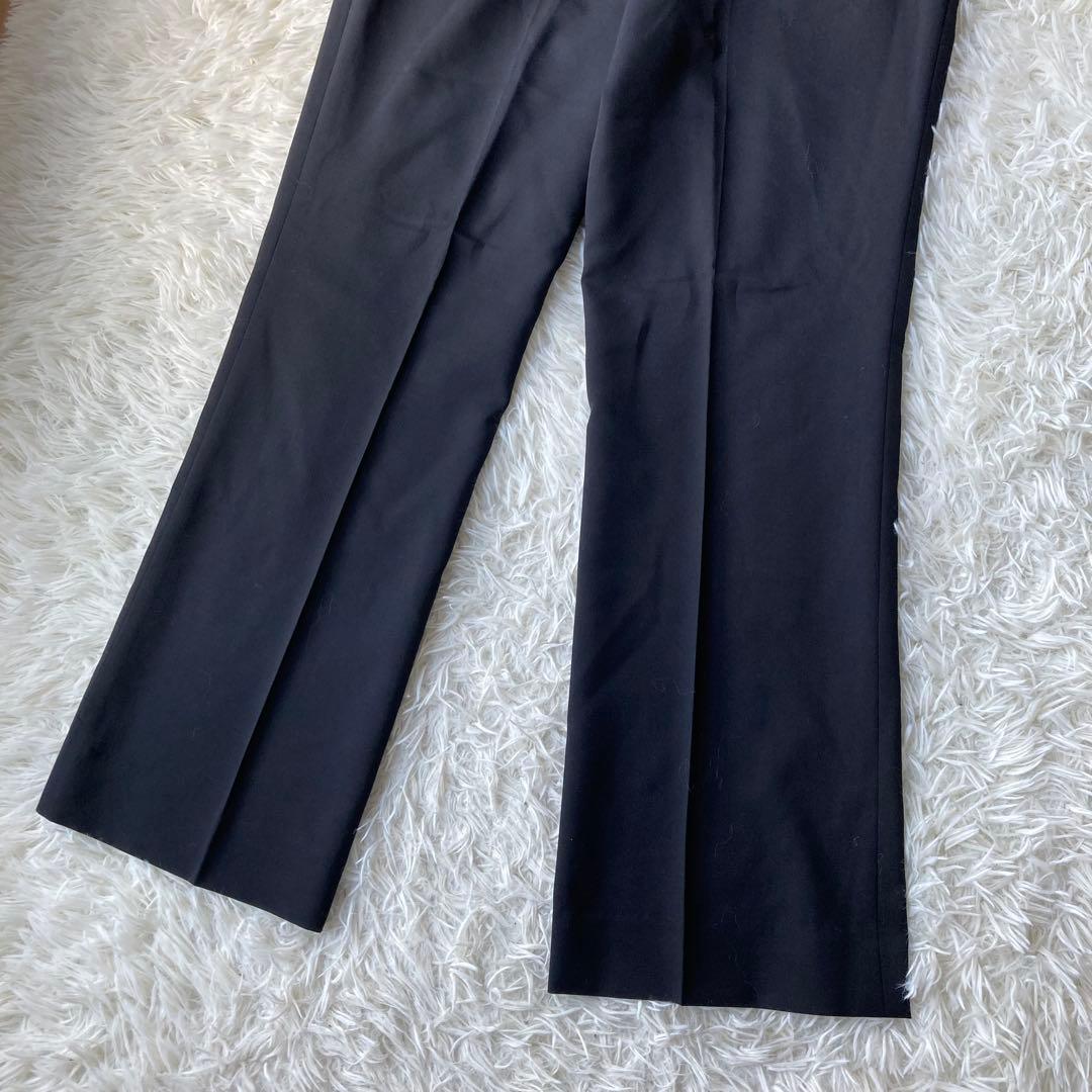 【特大・美品】 n line Precious フレアパンツスーツ 黒 19号