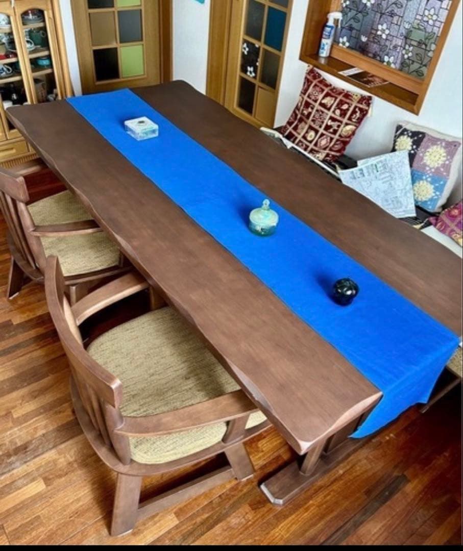 引き取り希望 木製ダイニングテーブルセット