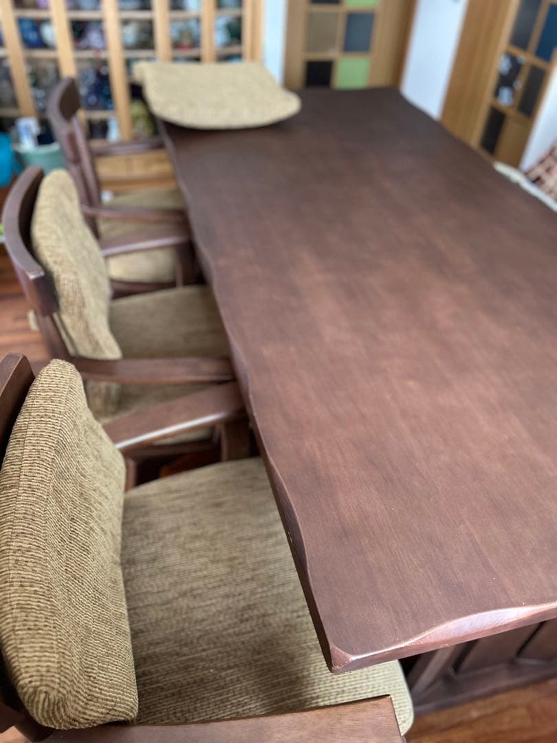 引き取り希望 木製ダイニングテーブルセット