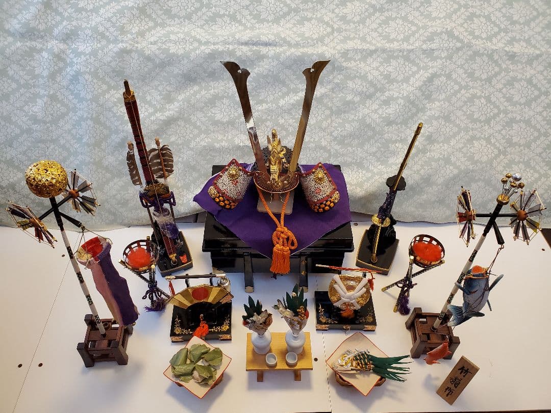 【お値下げしました！】五月人形 兜飾り 端午の節句 弓矢 刀 鯉のぼり セット