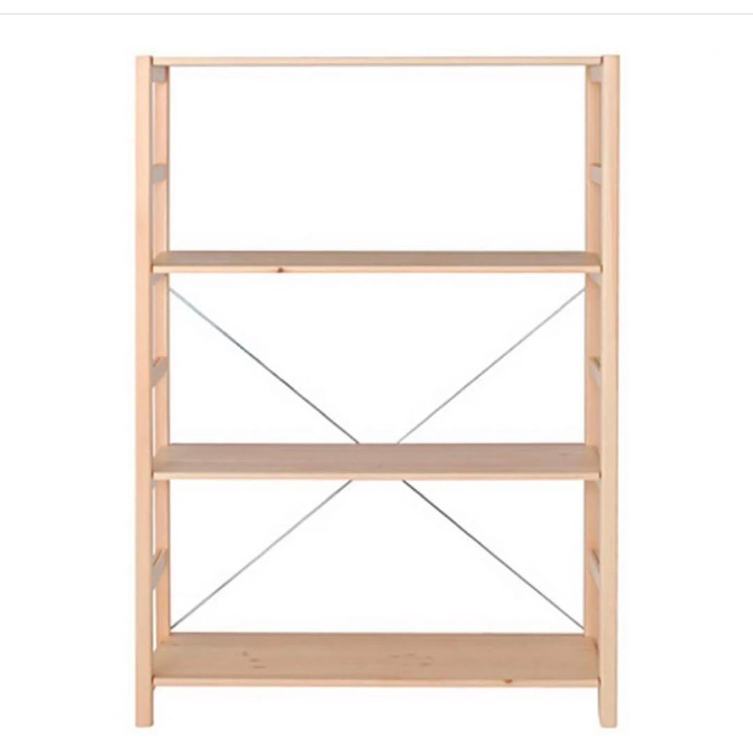 無印良品　パイン材ユニットシェルフ・８６ｃｍ幅・中