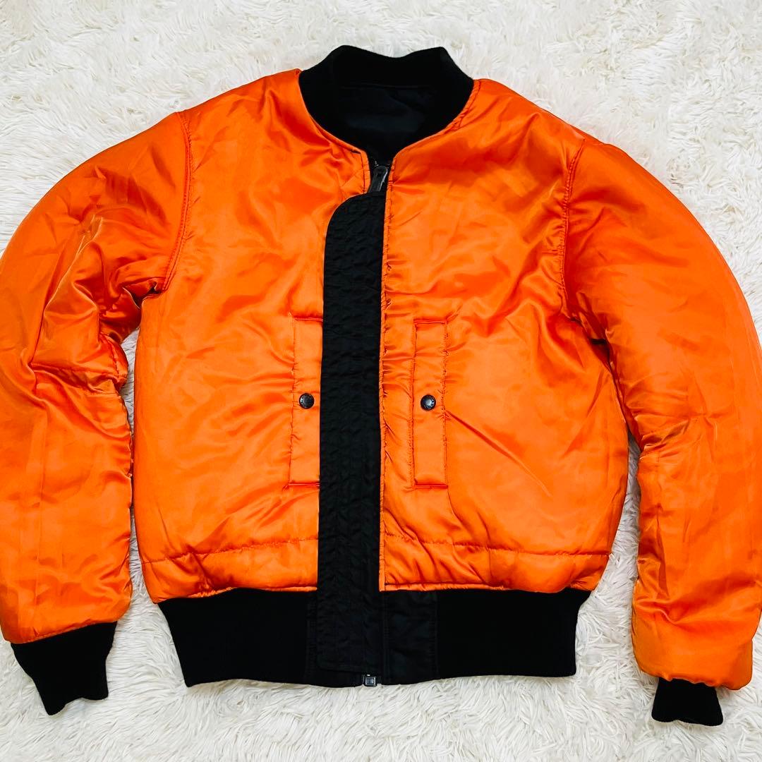 AVIREX フライトジャケット　黒　MA-1 リバーシブル　ブルゾン　短丈