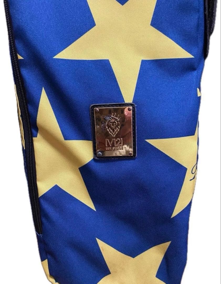 VTWELVE 912 ゴルフバッグ 青と黄色の星柄