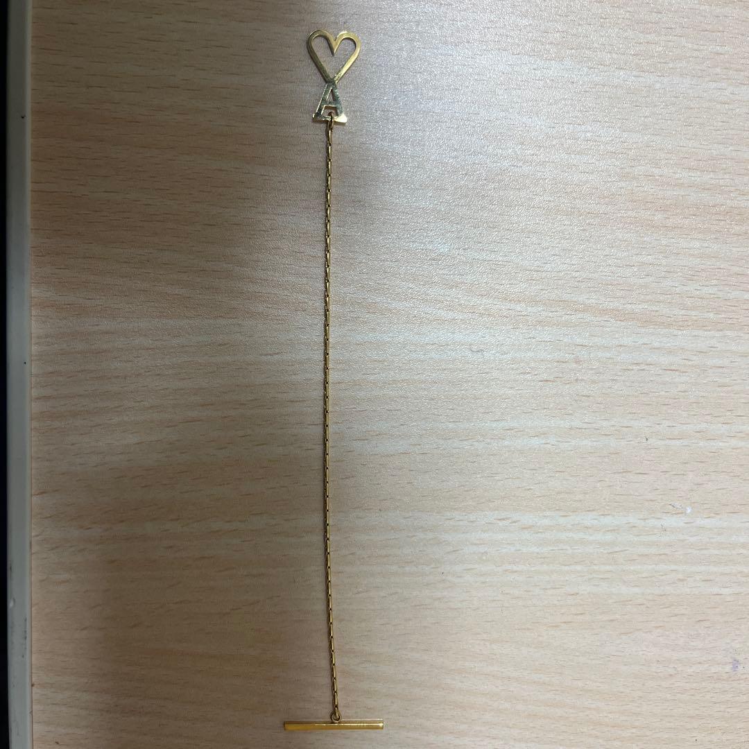 ami paris ゴールドブラスAMI DE COEUR チェーンブレスレット