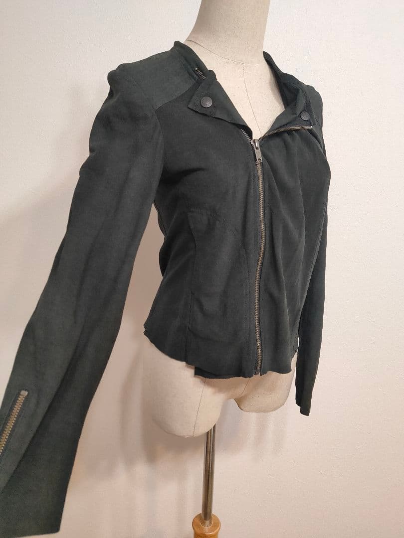 ★ ヒステリックグラマー　山羊革　本革　ジップ　レザー　ライダース　ジャケット