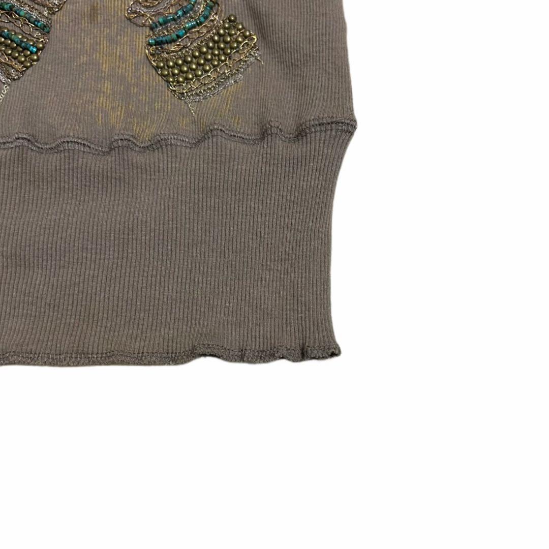 トップス 00s Share Spilit Hand Embroidery Top