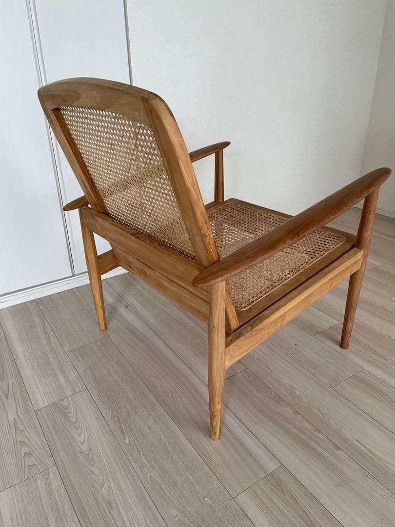 ZARA  チーク＆ラタン アームチェア　ラウンジチェア