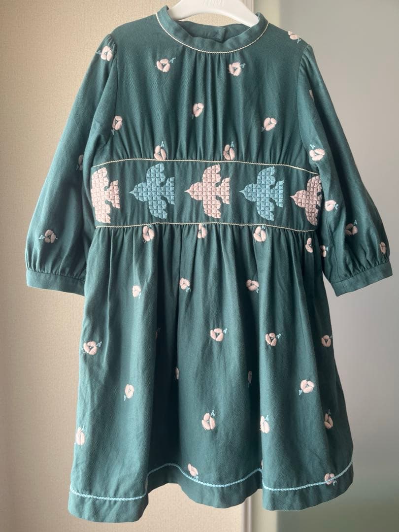 ミナペルホネン　ohayoキッズ長袖ワンピース110cm