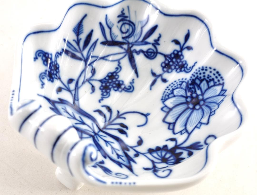 美品 MEISSEN マイセン ブルーオニオン 小皿