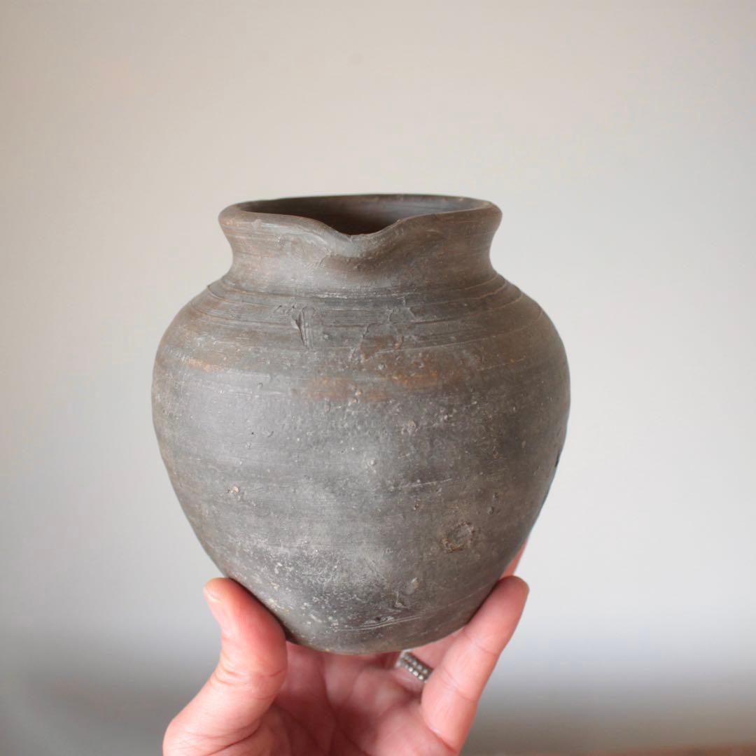 古備前 雀口 小壺 古美術 古道具 アンティーク 種壺 桃山〜江戸初