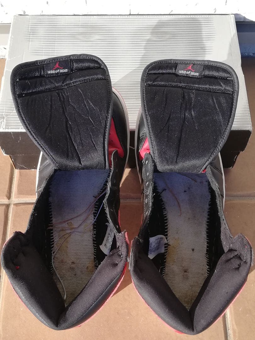 リペア洗浄済！ナイキ エアジョーダン1ブレッド2001ソール交換済28㎝