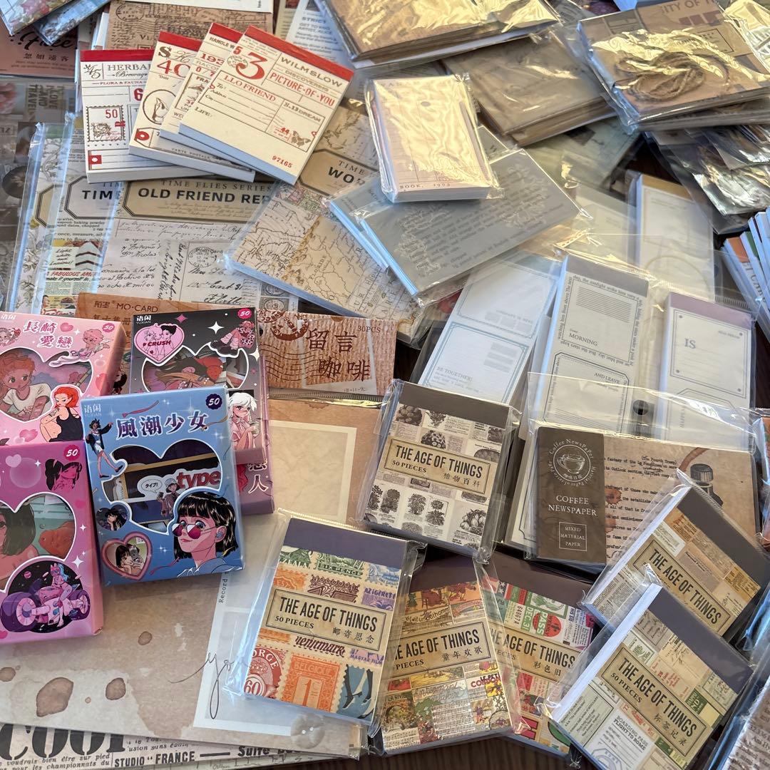 【新品中古】コラージュ　紙もの　素材　まとめ売り