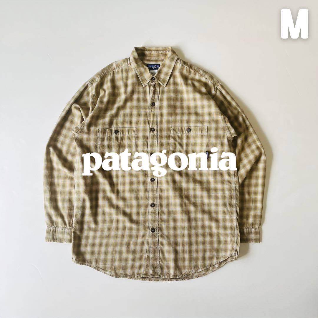 Patagonia 2005年製 L/Sフランネルシャツ オンブレ ルーマニア製