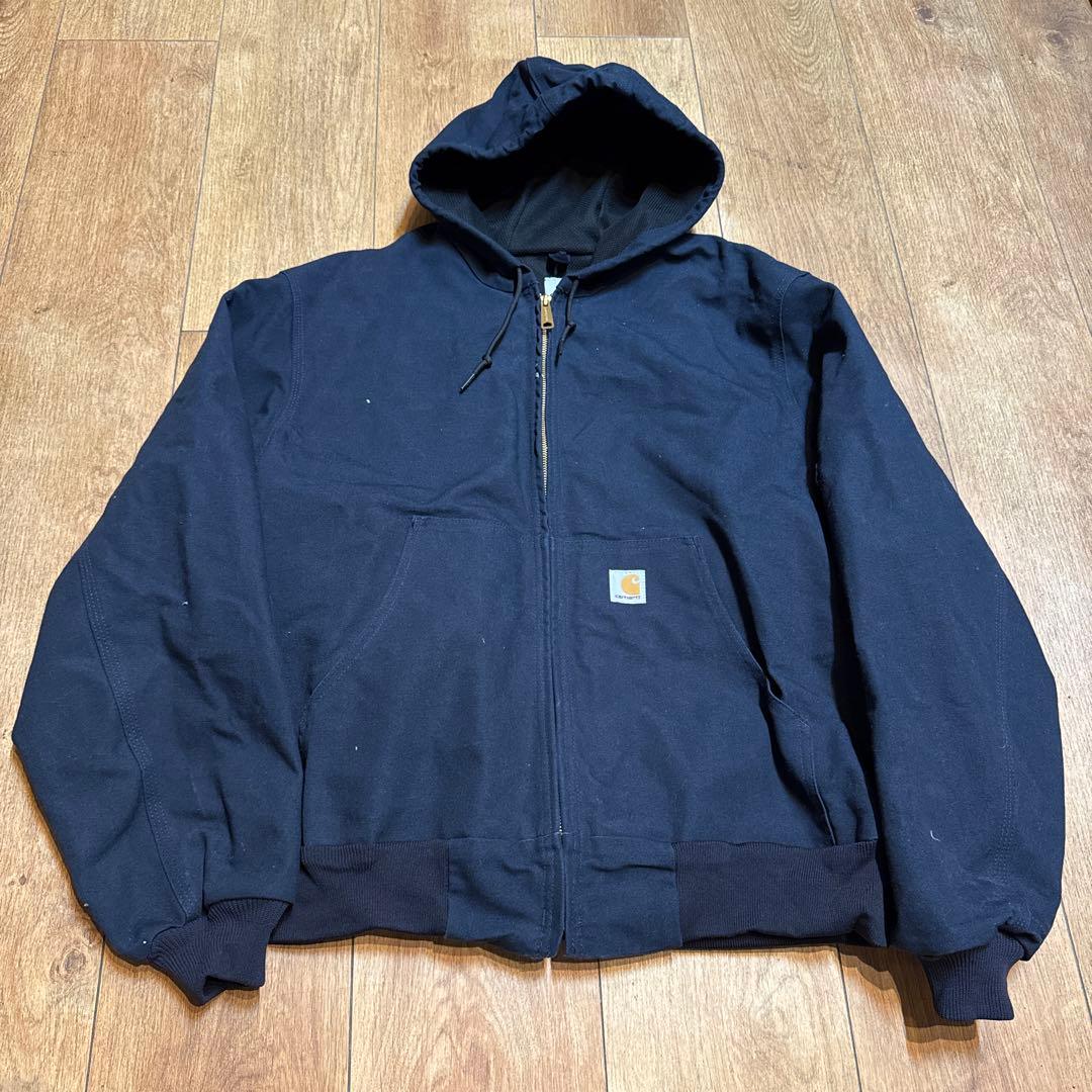 R*H様 Carhartt ネイビー ジップパーカー RN 14806 SIZE