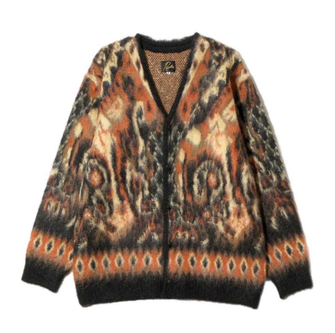 needles 25aw モヘアカーディガン　ペイズリー　S