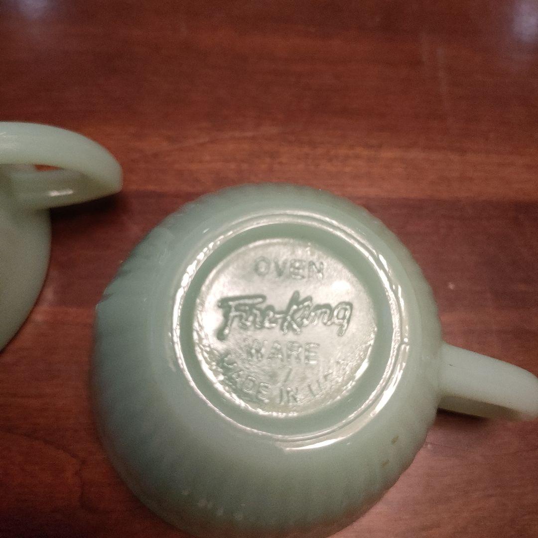 fireking ファイヤーキング　レア　デミタスカップ＆ソーサー７客セット