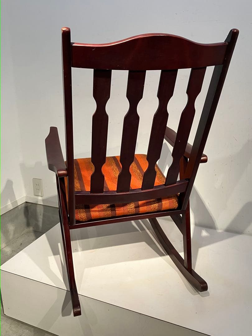 昭和レトロ、木製ロッキングチェア 、キツツキ、柏木工、日進木工、天童木工、