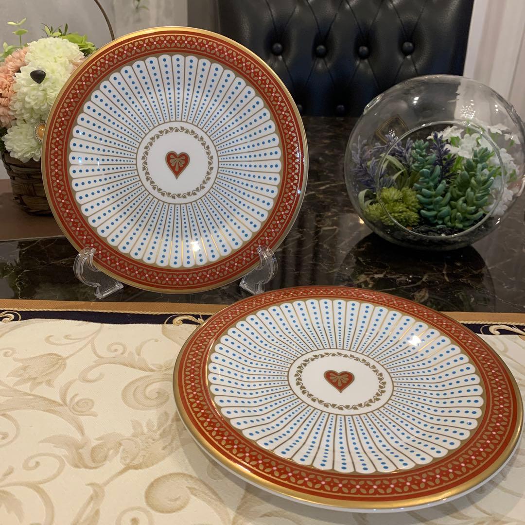 ウェッジウッド ハーレクイン　クイーンオブハート　18cmケーキプレート 2枚