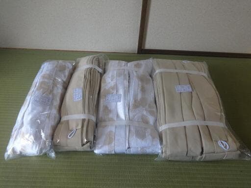 レース+ドレープカーテン 200x180cm 3セット 【未使用品】