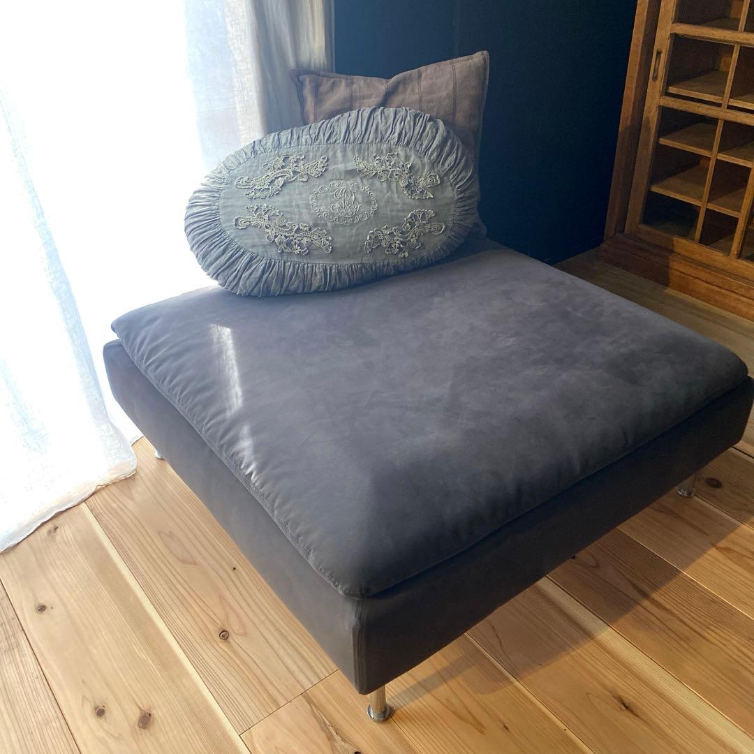 IKEA ソーデルハムン　オットマン　サムスターダークグレー　廃盤