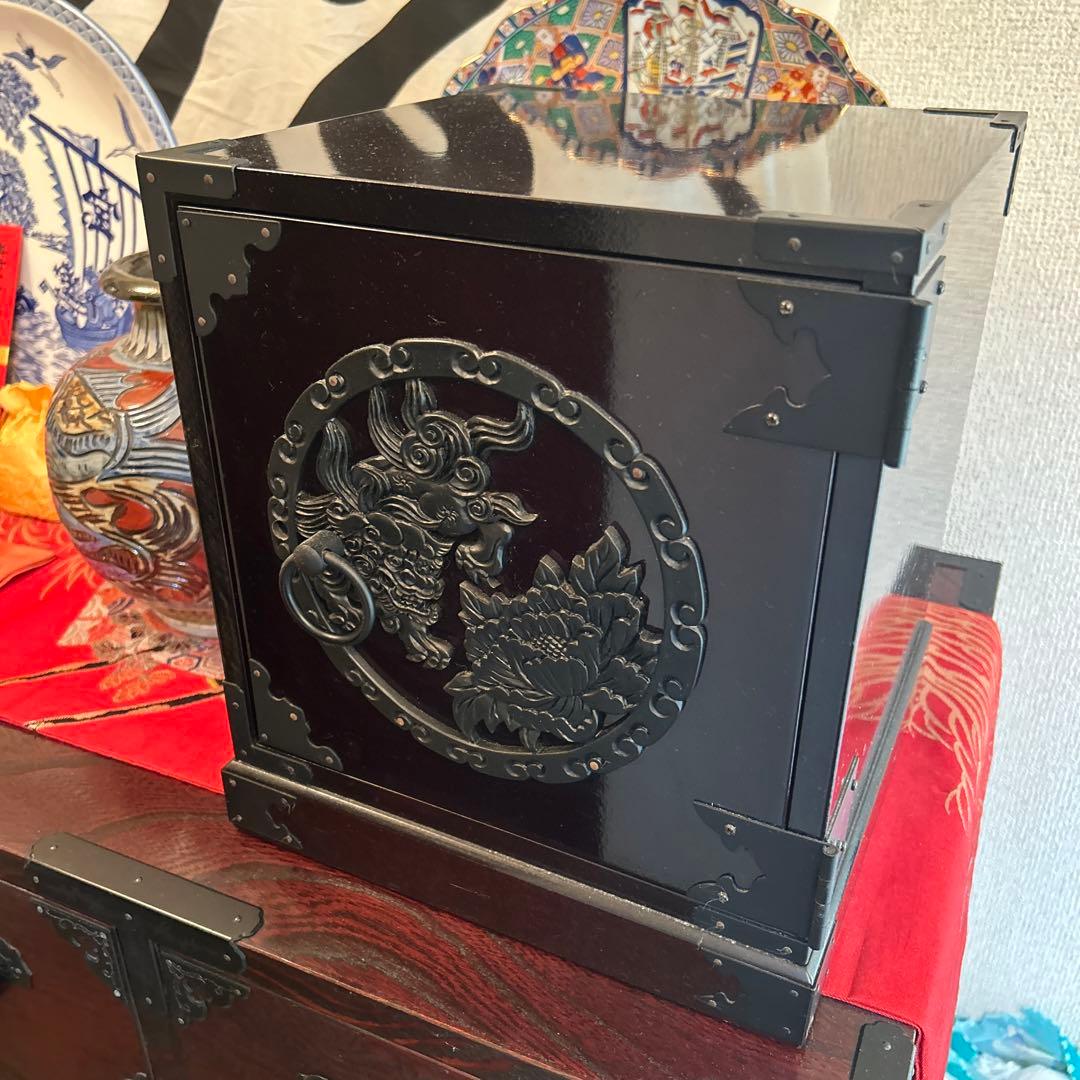 仙台箪笥風、木製引き出し3段、