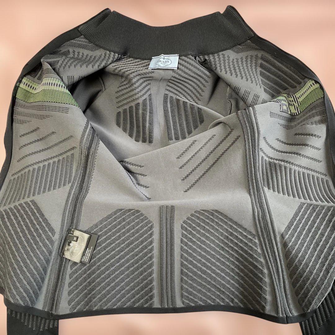 PRADA プラダ ジップ トップス ジャージ カーディガン 38(Sサイズ)