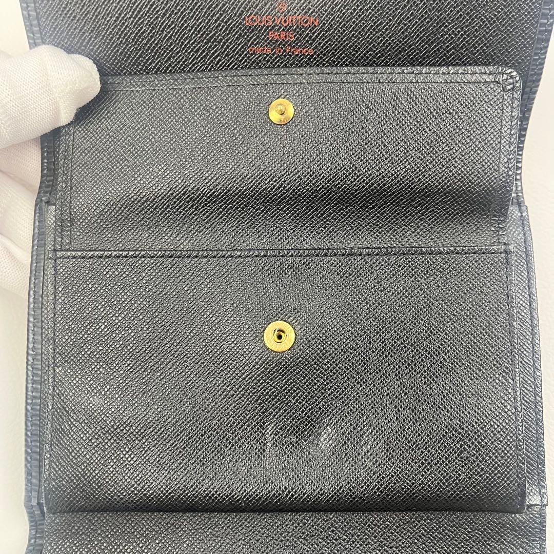 美品✨ LOUIS VUITTON ルイヴィトン 折り財布 エピ ブラック 黒