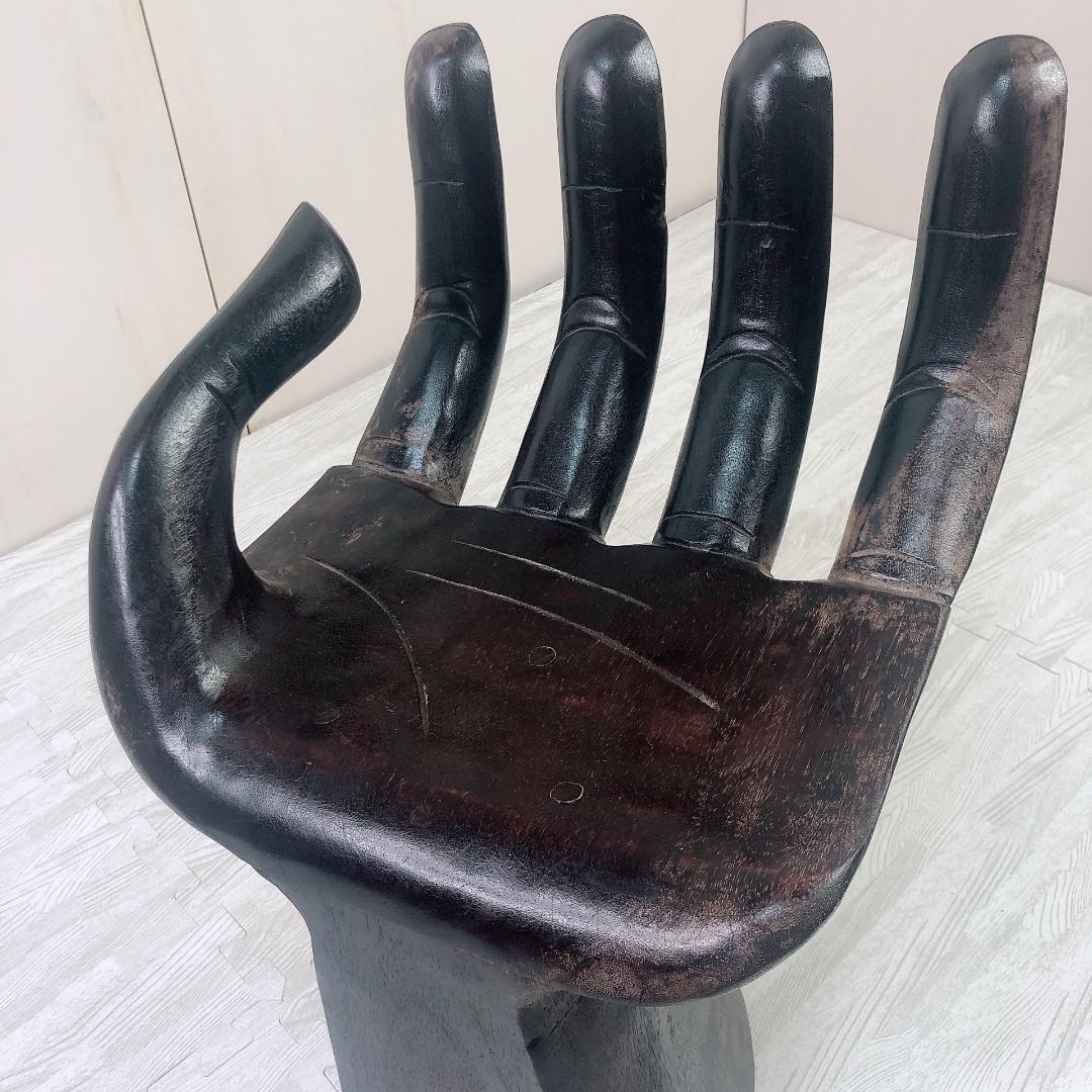 アジアン ハンドチェア 木製 インテリア 木製オブジェ 置物