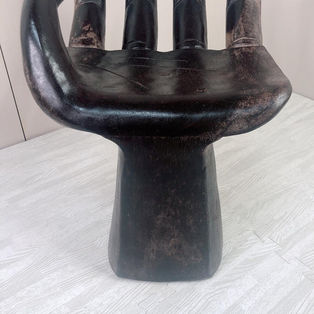 アジアン ハンドチェア 木製 インテリア 木製オブジェ 置物