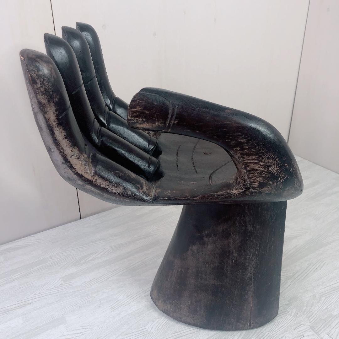 アジアン ハンドチェア 木製 インテリア 木製オブジェ 置物