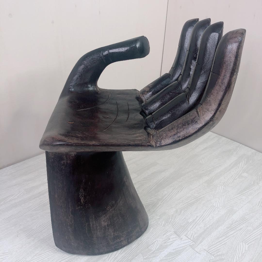 アジアン ハンドチェア 木製 インテリア 木製オブジェ 置物