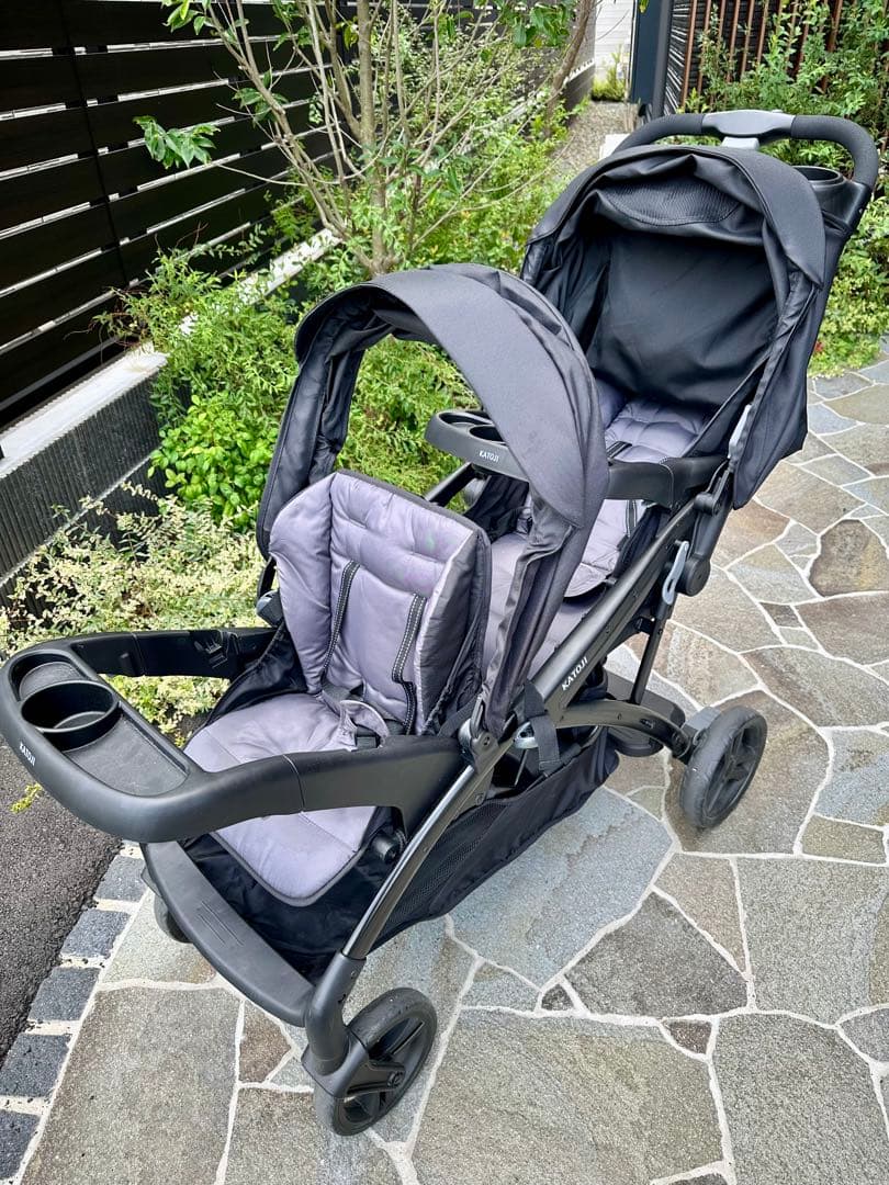 KATOJI カトージ 2人でゴーDX ベビーカー 2人乗り 前輪シングルタイヤ