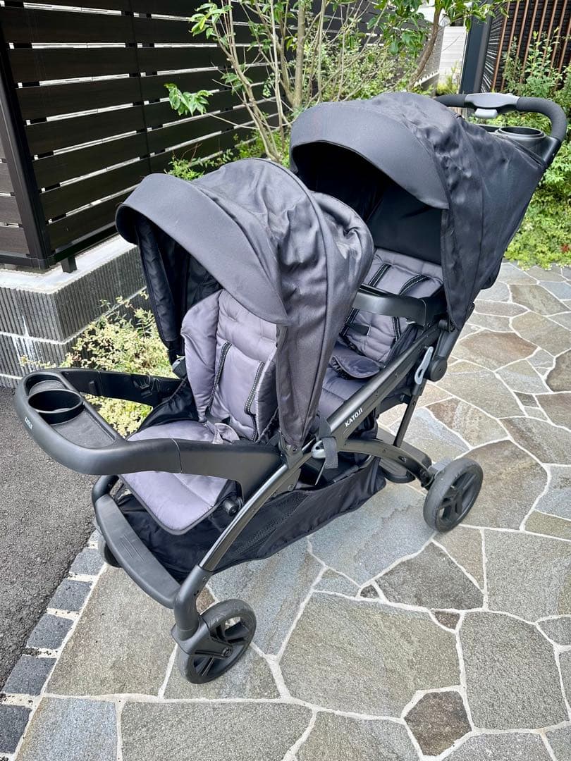 KATOJI カトージ 2人でゴーDX ベビーカー 2人乗り 前輪シングルタイヤ