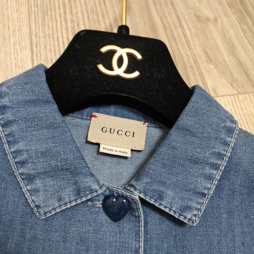 美品❢グッチ　GUCCI　ワンピース　デニム　8歳