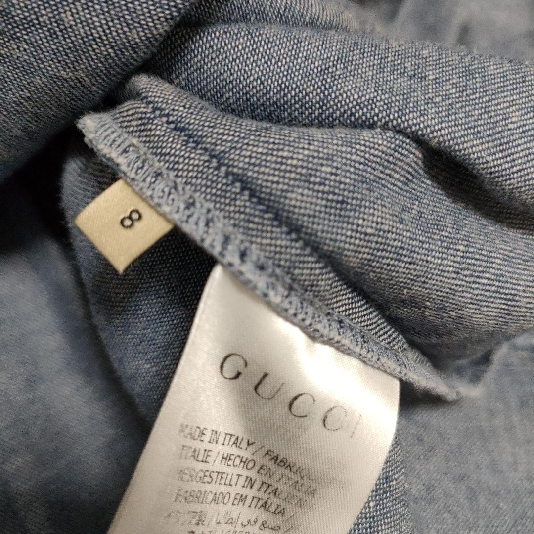 美品❢グッチ　GUCCI　ワンピース　デニム　8歳