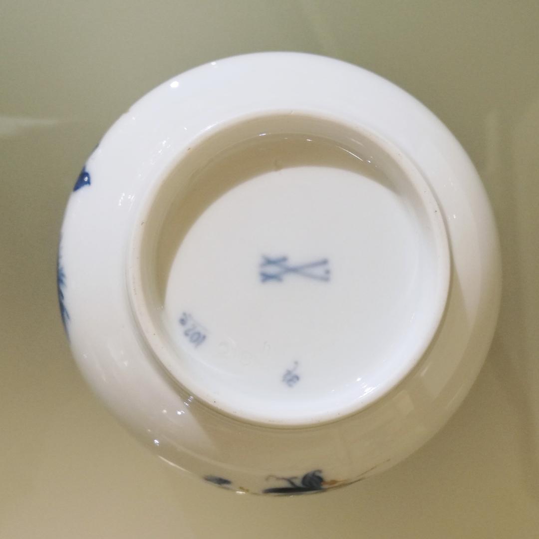 ◆1924～マイセン 青い花 カマイユ クリーマー シュガーポット