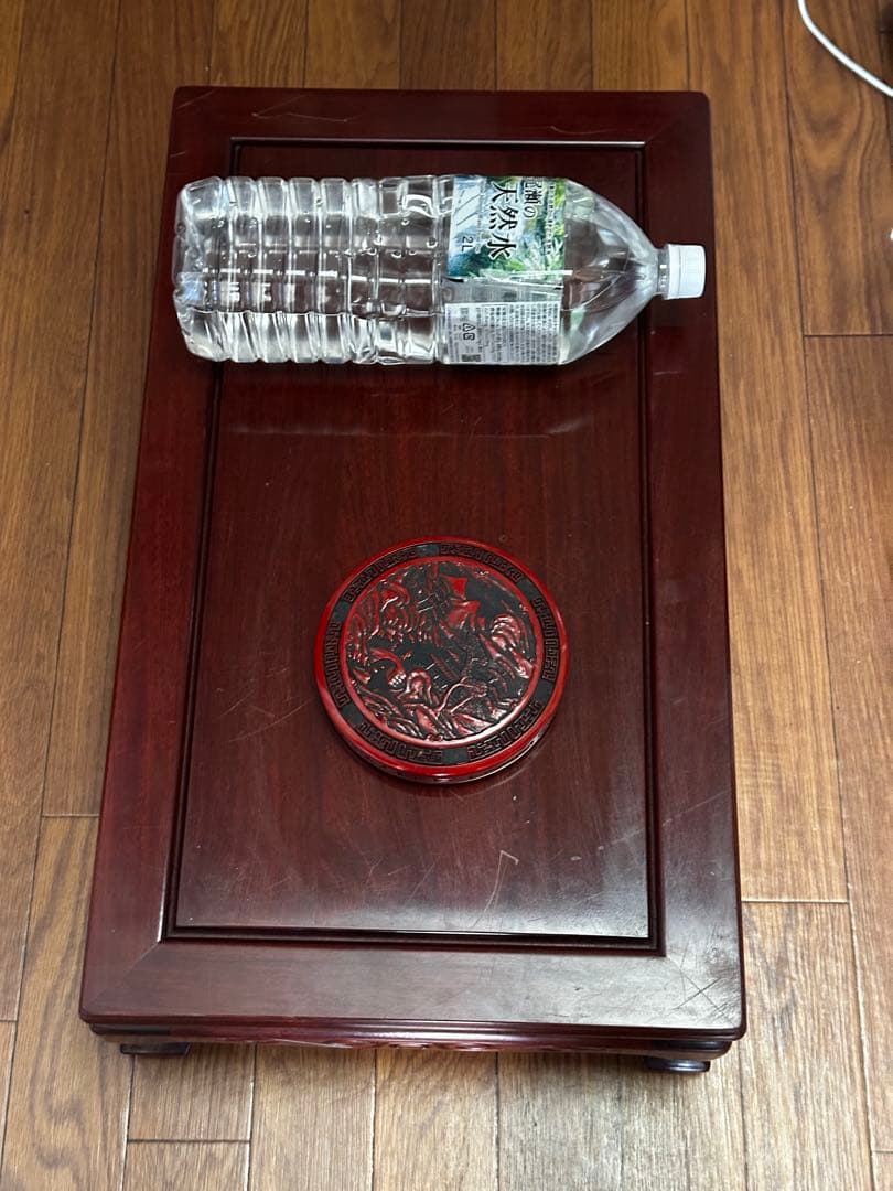 花梨 茶桌 花台 彫刻 猫脚