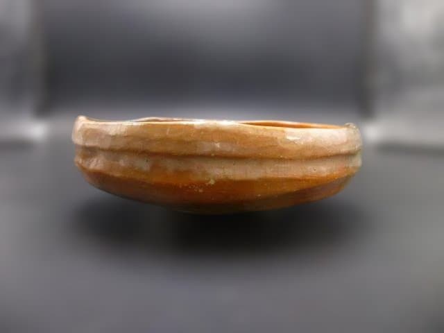 楽吉衛衛門　五代　宗入　赤平茶碗／銘「姫椿」／川上不白　極め箱／仕覆