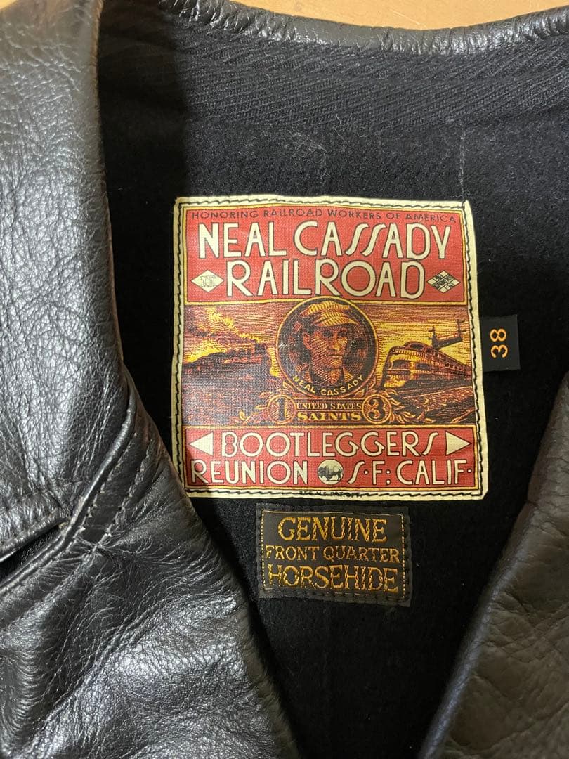 フリーホイーラーズ⭐︎スイッチヤードコート⭐︎ルードブラック38上質ホースハイド