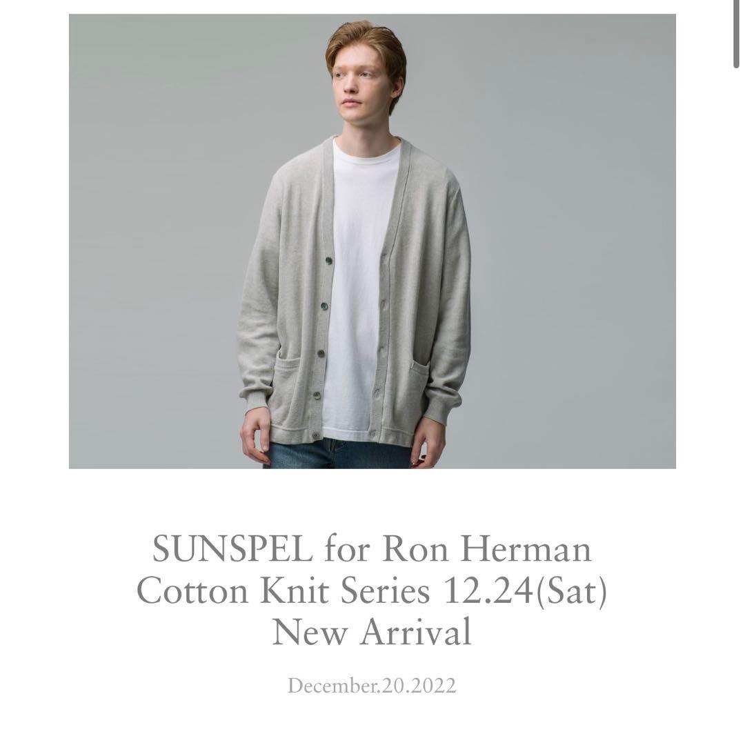 【美品】ロンハーマン別注 SUNSPEL サンスペル コットンカーディガン L