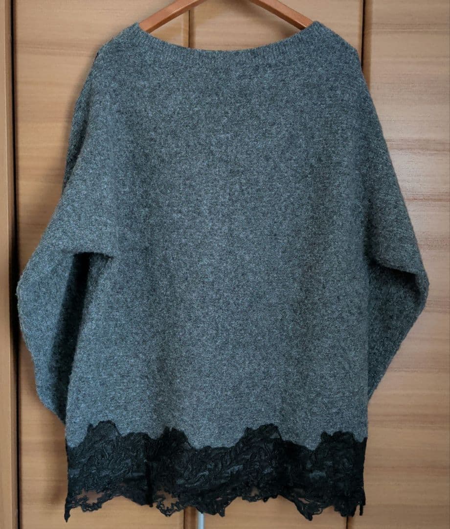 ＊ダイアグラム＊レース付プルオーバー セーター