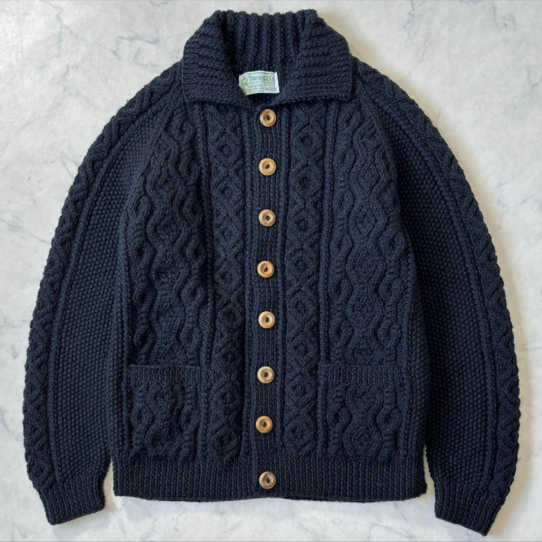 INVERALLAN 3A カーディガン サイズ38 緑タグ スコットランド製