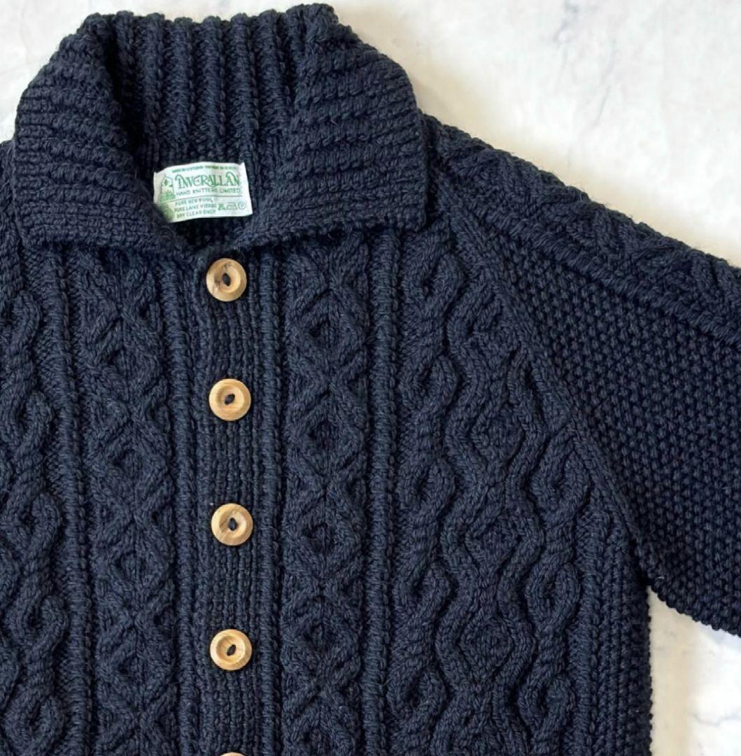 INVERALLAN 3A カーディガン サイズ38 緑タグ スコットランド製