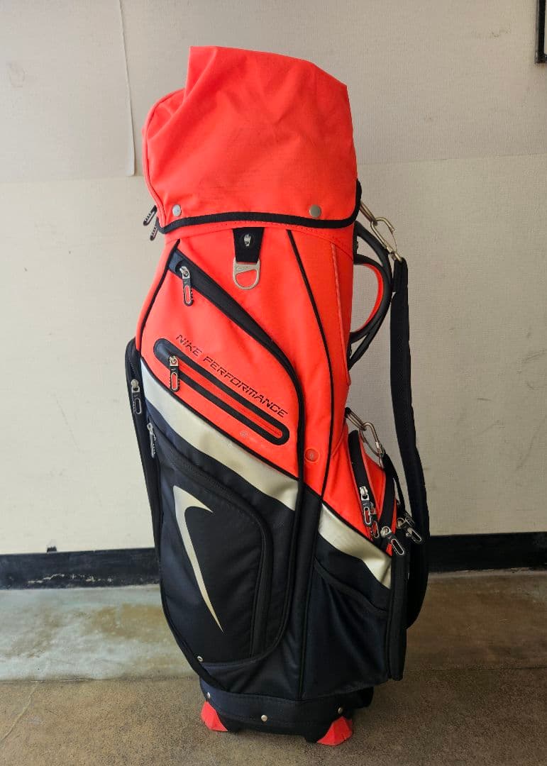 Nike Performance キャディバッグ オレンジ/黒