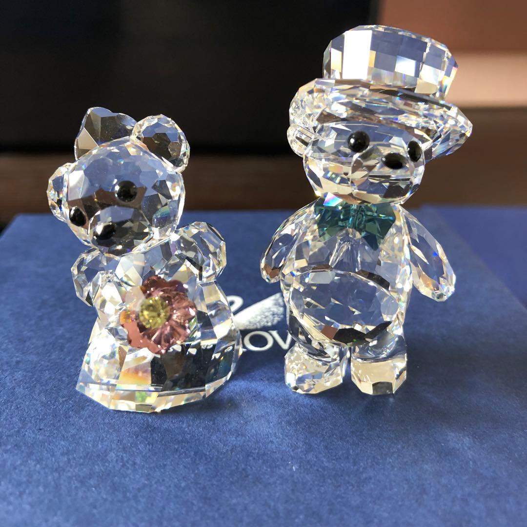 【新品】スワロフスキー　ベア　あなたとわたし